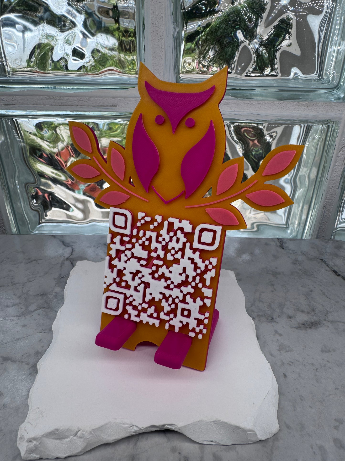 Display con Logo y QR Code